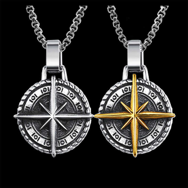 New Personality Men's Sailor Cross Alloy Cross Pendant