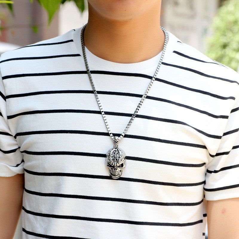 Skull Pendant Necklace Men's Pendant Jewelry