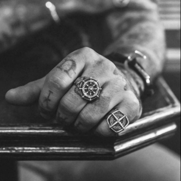 Alloy compass ring