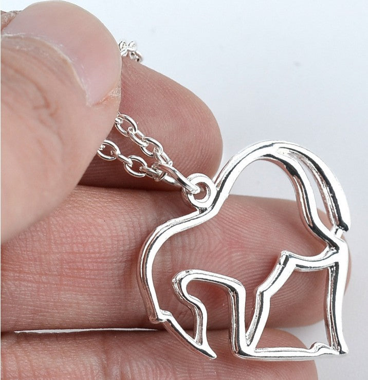 New Love Pony Silver-plated Pendant Necklace