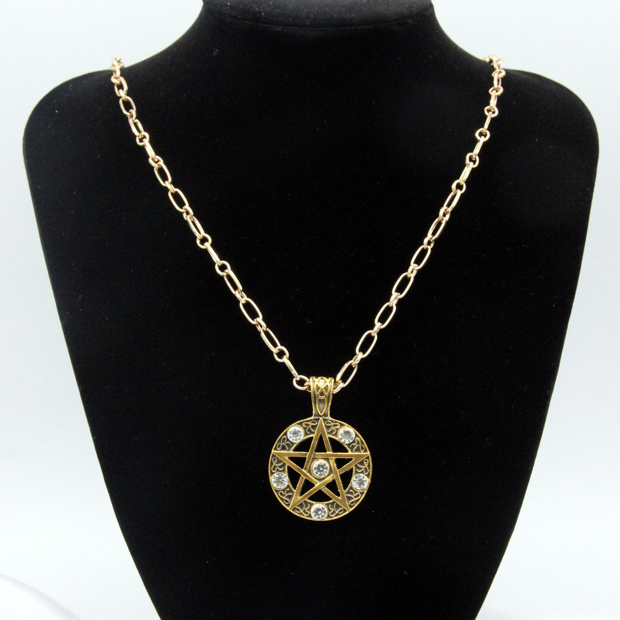 Pentagram, Punk Constellation, Diamond Pendant, Alloy Pentagram Pendant Necklace