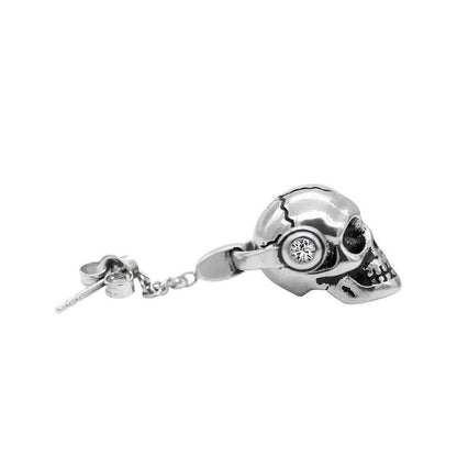 Runtao Retro Long Tassel Skull Earrings Ladies Fashion Nightclub Rock Earrings Punk Charming Ear Jewelry