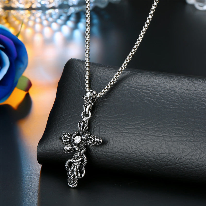 Personality Punk Stainless Steel Sweater Chain