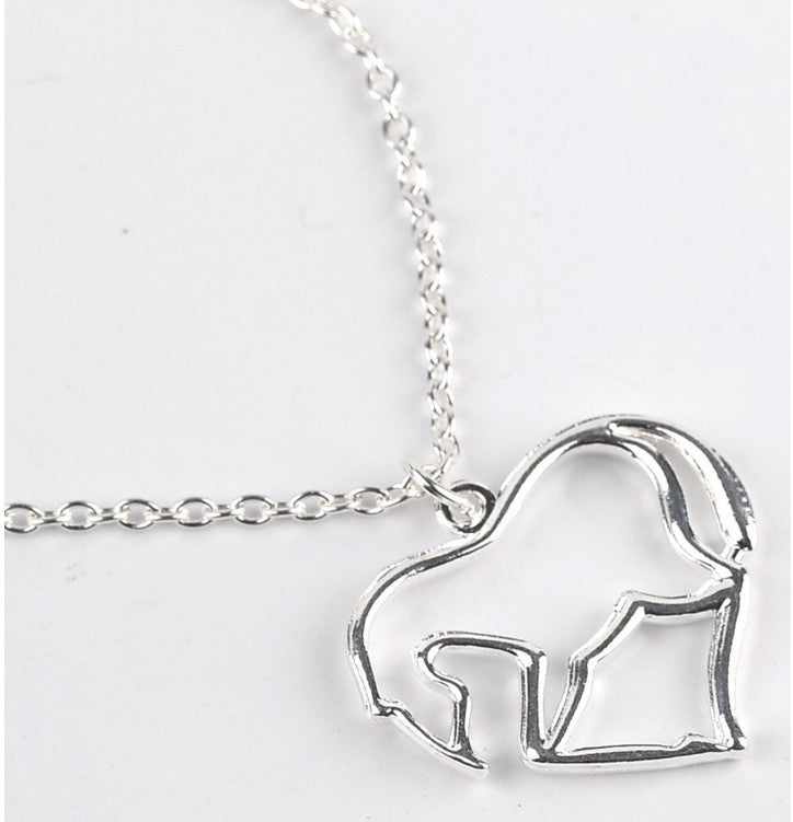 New Love Pony Silver-plated Pendant Necklace