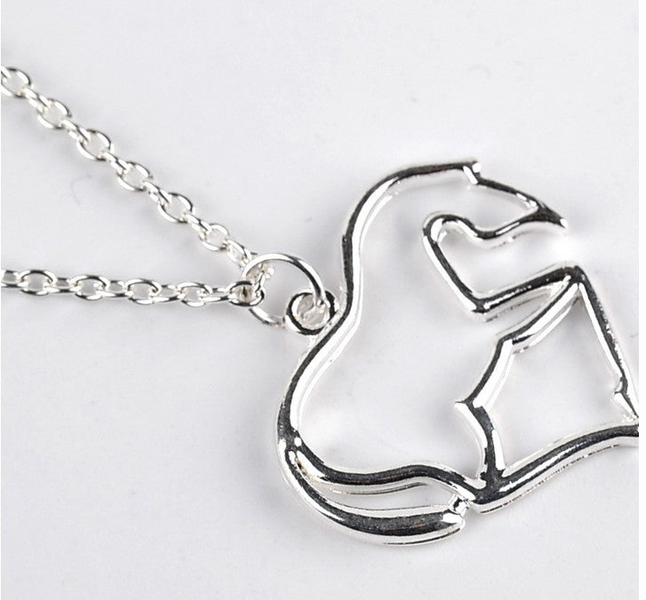 New Love Pony Silver-plated Pendant Necklace