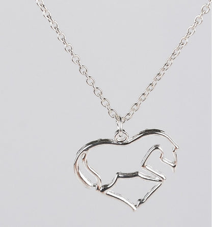 New Love Pony Silver-plated Pendant Necklace
