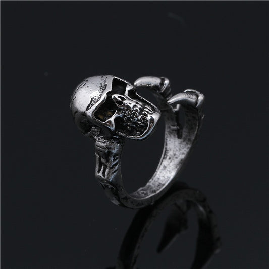 Fashion Simple Retro Skull Devil Claw Ring