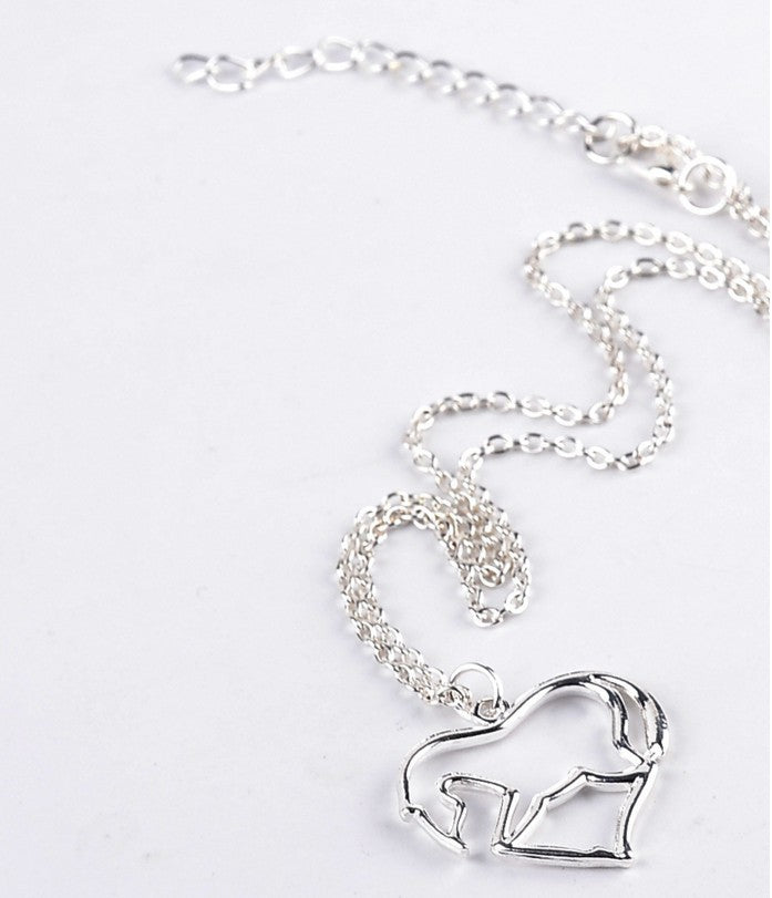 New Love Pony Silver-plated Pendant Necklace