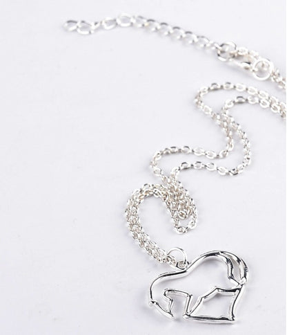 New Love Pony Silver-plated Pendant Necklace